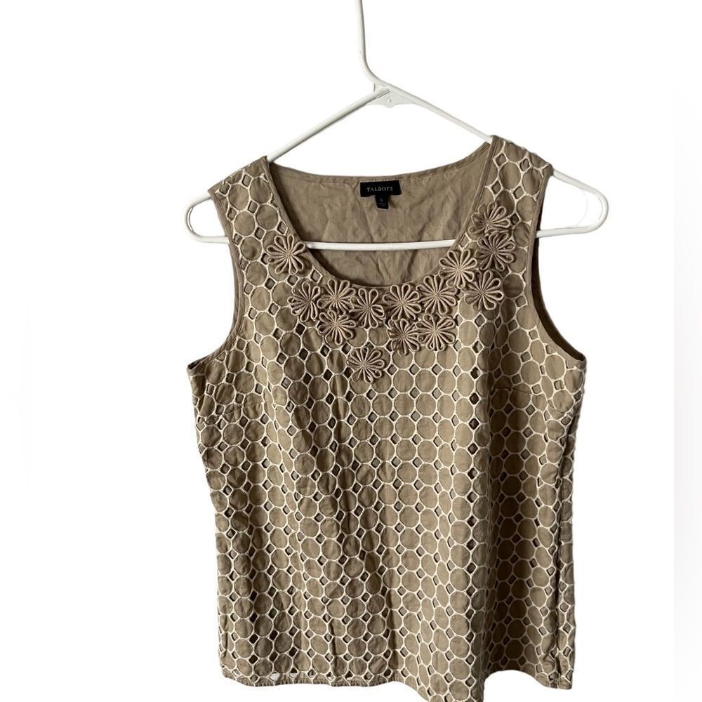 Talbots Eyelit Tank Top